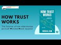 How Trust Works. Peter H. Kim [Audiobook]