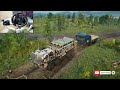Towing Stuck Benz Truck | Truck Recovery | Snow runner | Logitech g923 gameplay