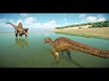 2x SPINOSAURUS vs 2x T-REX vs 2x INDOMINUS (DINOSAURS BATTLE) - Jurassic World Evolution 2
