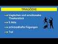 Dramatik - Kömodie & Tragödie - Klassisches & Episches Theater - Unterschied & Merkmale erklärt