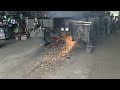 cutting wheel slomo sparks