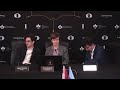Post-game Press Conference with Ian Nepomniachtchi and Fabiano Caruana | Round 14 | FIDE Candidates