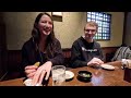 American couple had eel for the first time on the last day of their stay in Japan!