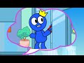 RAINBOW FRIEND, How to help BLUE FIGHT OFF the BAD GERMS?! | Hoo Doo Rainbow Animation