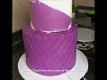 How to stack,crumb coat and decorate a fondant birthday cake