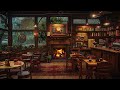 Relax on a Rainy Saturday & Cozy Cafe Space ☕ Gentle Jazz Music to Relax and Study