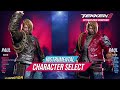 TEKKEN 8 | CHARACTER SELECT - INSTRUMENTAL Extended Video Mix [ HQ Version ]