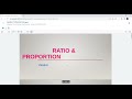 Maths - Ratio and Proportion Part 2