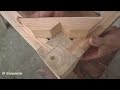 Build Hand Cut Mitred Wood Dovetails    Amazing Traditional Japan Woodworking Skills Without Screw