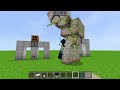 Warden vs all mutant Golems battle Minecraft