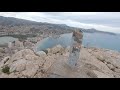 Climbing Penon de Ifach at Calpe Spain