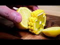 Lego Triple Layer Cheese Cake - Lego In Real Life 8 / Stop Motion Cooking & ASMR
