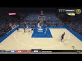 NBA 2K24 Paulo dunks through Dort and Chet