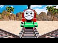 【踏切アニメ】スマートトレイン 5 TRAINS ATTACK VS PIRATE PACMAN 🚦 Fumikiri 3D Railroad Crossing Animation #train