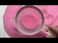 ASMR marble pink baking soda