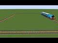 Minecraft train track test animation