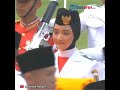 Penampilan Salma El Mutafaqqiha Paskibraka Pembawa Baki Bendera Pusaka HUT RI di Istana Negara