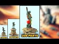 LEGO Destroyed Statue of Liberty in Different Scales | Comparison