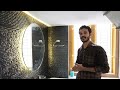 DIY LED Mirror Making | Blacklight ബേസിൻ മിറർ | Simple Mirror Design for Interior | Basin LED Mirror