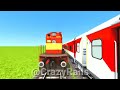 THE CRAZY SHARP U-TURN VS TWO TRAINS ON TOP HEIGHT JUMPING RAILROAD ▶️ Train Simulator | CrazyRails