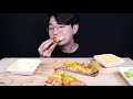 ENG SUB) ASMR SWEET PUMPKIN PIZZA & SHRIMP CHICKEN PIZZA EATING SOUNDS MUKBANG 피자 치킨 먹방ASMR MUKBANG