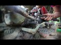 Single mom helps farmer restore and repair 50-year-old Japanese scrap tractor - part 1