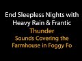 Heavy Rain and Thunderstorm Sounds for Sleeping Black Screen