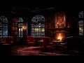 4K Snow Night at Coffee Shop - Smooth Piano Jazz Music for Relaxing, Studying, Sleeping