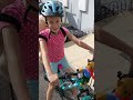 Watch when Daisy took Rosie Rabbit on her bike