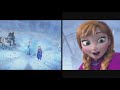 Frozen and Kingdom Hearts 3 Comparison/ Side by Side Cutscene