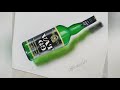 Whisky bottle 3d drawing