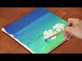 2 Hours Summer Acrylic Painting Special｜Satisfying Relaxing ASMR