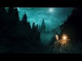 Dreams of Hogwarts✨Watching the Moon with your Owl [Ambience & Soft Music] Relaxing Night at Forest
