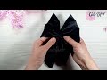 DIY VELVET BOW with Beads| EASY TUTORIAL |How to Make BIG Bow Clips for Hair out of Velvet Fabric