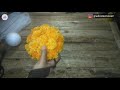 DIY || How to Make a Giant Daisy || Organza Fabric Flower