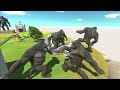 King Kong Mutant Primates VS Bewilderbeast Herbivore dinosaurs - Animal Revolt Battle Simulator