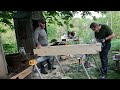 Cutting a -0- gap￼ dovetail corner for the tiny log cabin￼ build
