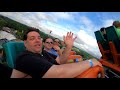 Riding Goliath Roller Coaster Multi Angle 4K POV Six Flags Over Georgia
