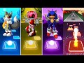 Tails Exe 🔴 Amy Exe 🔴 Sonic Exe 🔴 Knuckles Exe || Tiles Hop EDM RUSH 🎧🎯