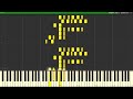 Heavy Machinery - Crash Bandicoot [Piano Tutorial Synthesia MIDI ♫]  クラッシュ・バンディクー きかいか けいかく ピアノ