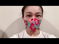 3 minutes pattern!!! Breathable mask sewing tutorial // DIY mask