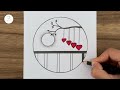 Easy circle drawing || Circle drawing for beginners || Pencil drawing in circle step by step