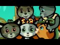 Wheels On The Bus Nursery rhyme for children - Three Kittens - Songs for kids