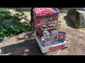 DIY Miniature Dollhouse Kit | Sakura Noodles Shop | Relaxing Satisfying Video | 벚꽃 국수집 | 櫻花麵館 |