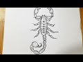 How to draw a scorpion easy step by step