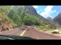 Zion Nationalpark - Scenic Drive, Utah - Full Ride - Onboard Front View