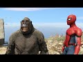 GTA 5 Crazy Ragdolls Red Spiderman VS Gorilla (GTA 5 Euphoria Physics Funny Moments & Fails)