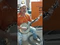 Jeff Daniels playing banjo at work on break! RIP Brother!!!