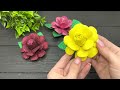 ШИКАРНАЯ роза из глиттерного фоамирана Flores de fomi