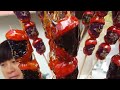 Chinese Desserts - Tanghulu 糖葫芦 Candied Hawthorns on a stick